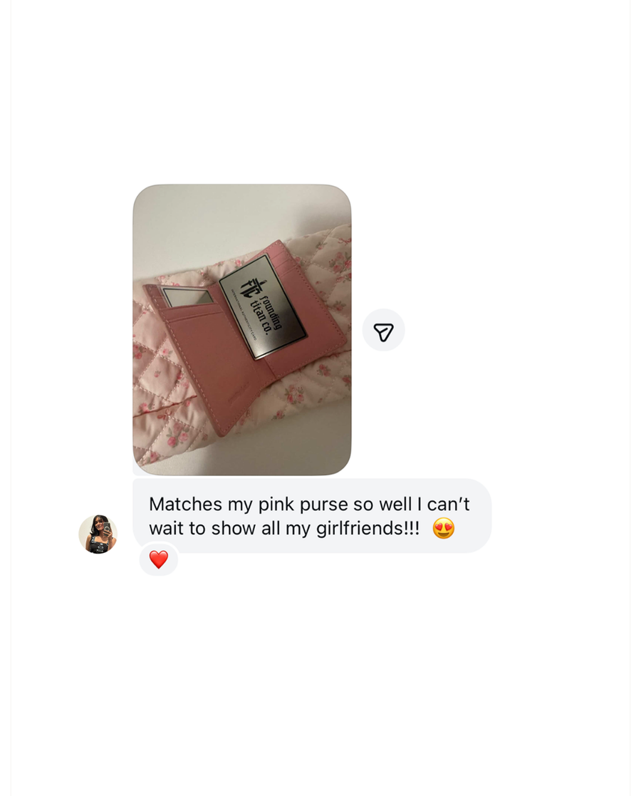 Customer message about their Founding Titan Co. order