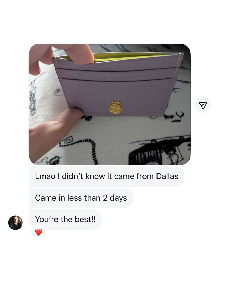 Customer message about their Founding Titan Co. order